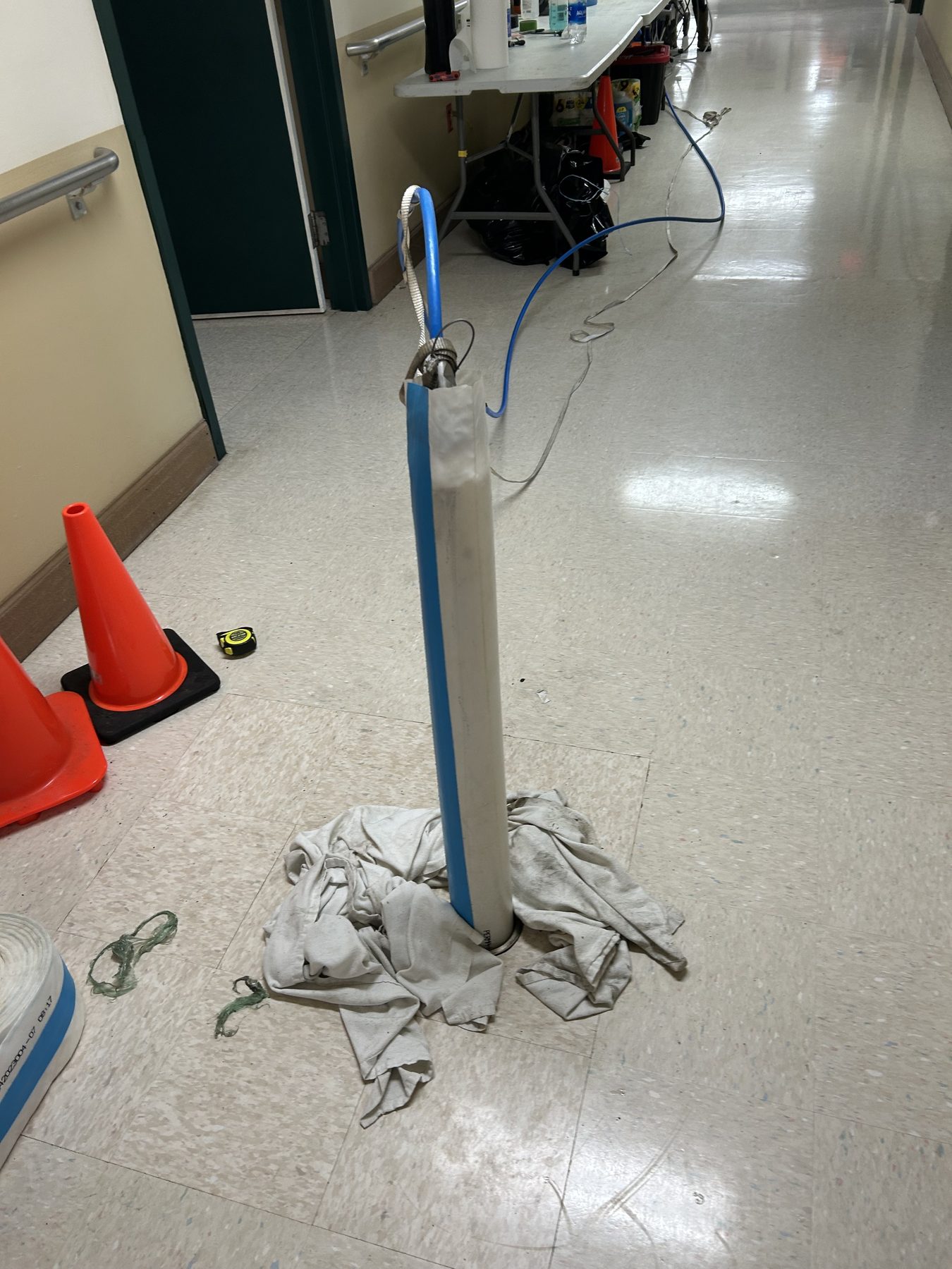 Occupied facility, corridor lining